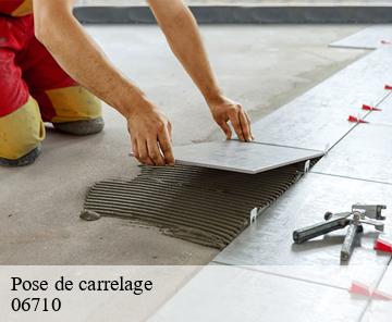 Pose de carrelage 06710